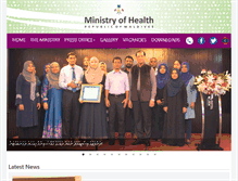 Tablet Screenshot of health.gov.mv
