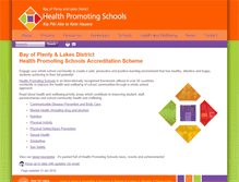 Tablet Screenshot of healthpromotingschools.health.nz
