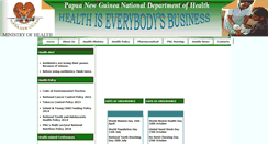 Desktop Screenshot of health.gov.pg