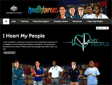 Tablet Screenshot of healthheroes.health.gov.au