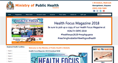 Desktop Screenshot of health.gov.gy