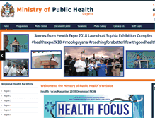 Tablet Screenshot of health.gov.gy