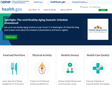 Tablet Screenshot of health.gov