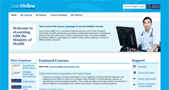 Desktop Screenshot of learnonline.health.nz