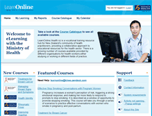 Tablet Screenshot of learnonline.health.nz