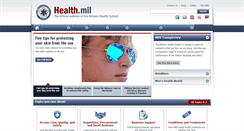 Desktop Screenshot of health.mil