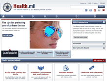 Tablet Screenshot of health.mil