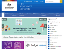 Tablet Screenshot of commcarelink.health.gov.au