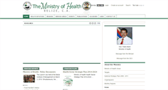 Desktop Screenshot of health.gov.bz
